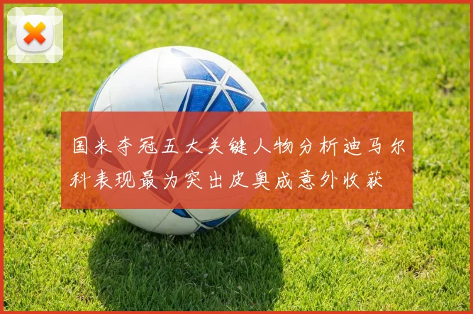 国米夺冠五大关键人物分析迪马尔科表现最为突出皮奥成意外收获